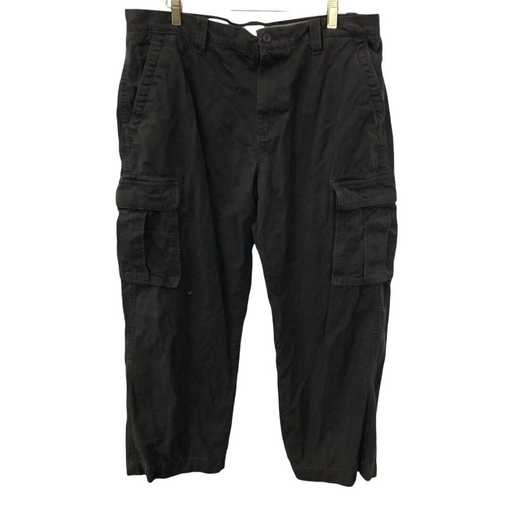 Sonoma Cargo Pants Relaxed Fit Brown Khaki Men's Size 38x29 Pockets